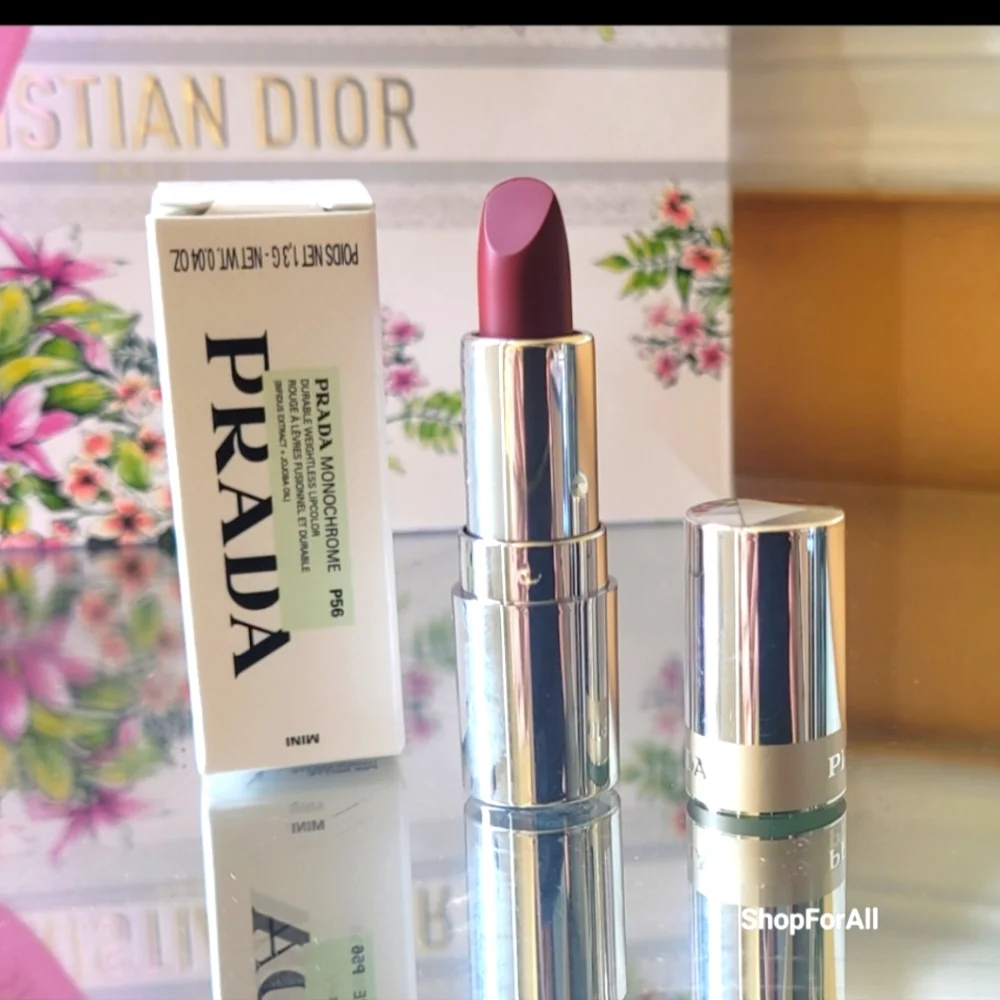 - PRADA Monochrome Hyper Matte Lipstick P56 Notte Quartz NIB Mini